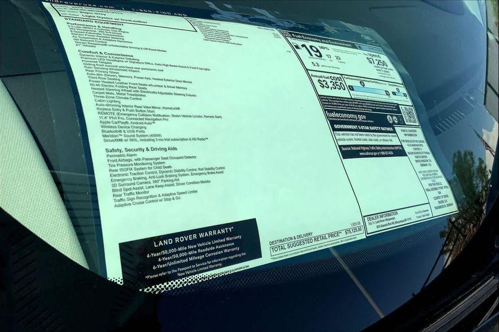 new 2025 Land Rover Discovery car, priced at $75,125