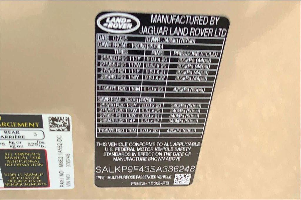 new 2025 Land Rover Range Rover car, priced at $142,135