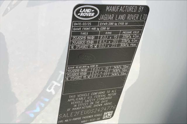 new 2025 Land Rover Defender car, priced at $94,398