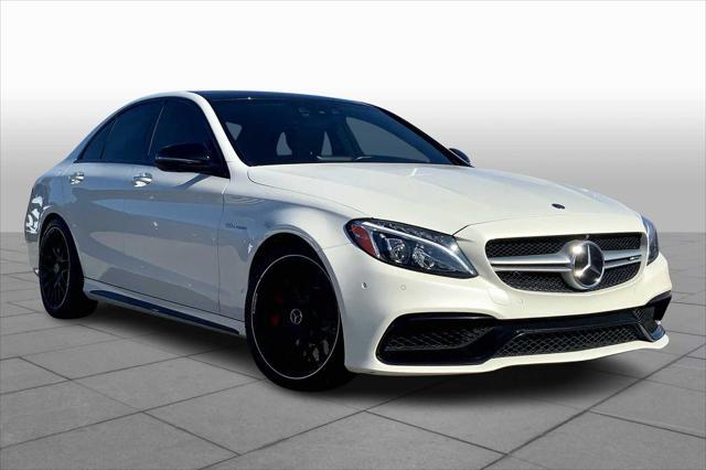 used 2018 Mercedes-Benz AMG C 63 car, priced at $43,000