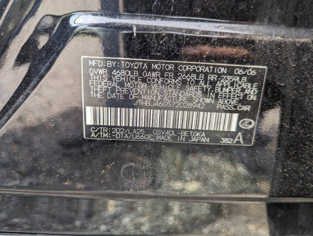 used 2007 Lexus ES 350 car, priced at $4,300