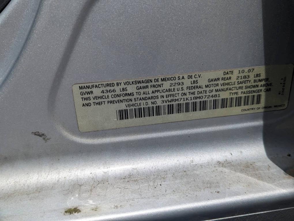 used 2008 Volkswagen Jetta car, priced at $3,500