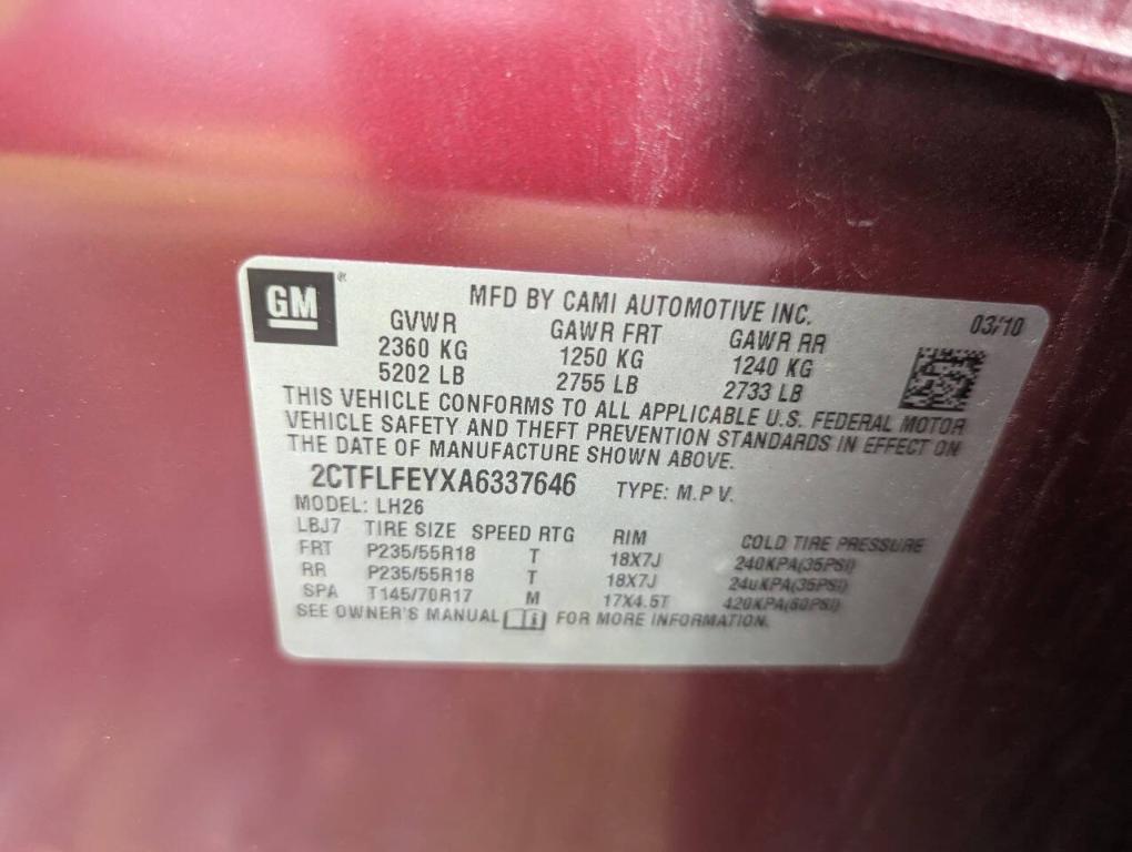 used 2010 GMC Terrain car, priced at $3,300