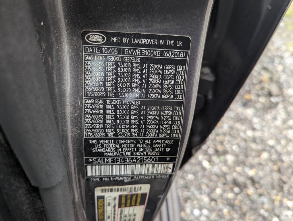 used 2006 Land Rover Range Rover car, priced at $3,900