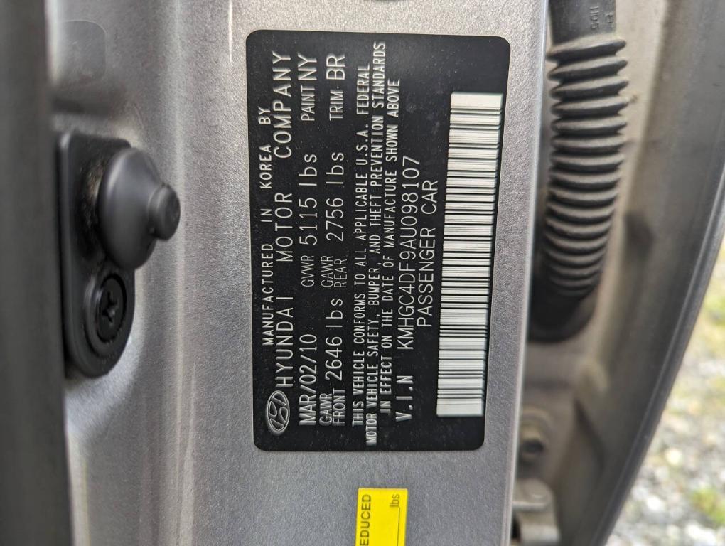 used 2010 Hyundai Genesis car, priced at $3,700