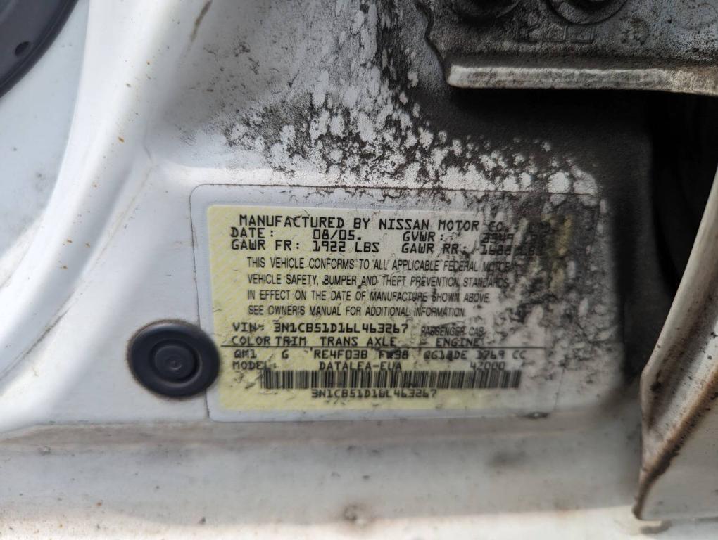 used 2006 Nissan Sentra car, priced at $1,200