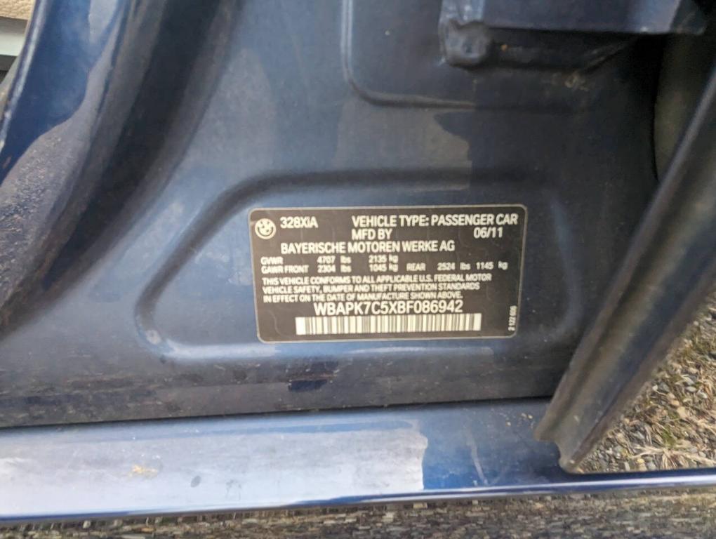 used 2011 BMW 328 car, priced at $4,500