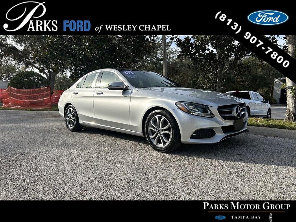 used 2018 Mercedes-Benz C-Class car, priced at $17,508