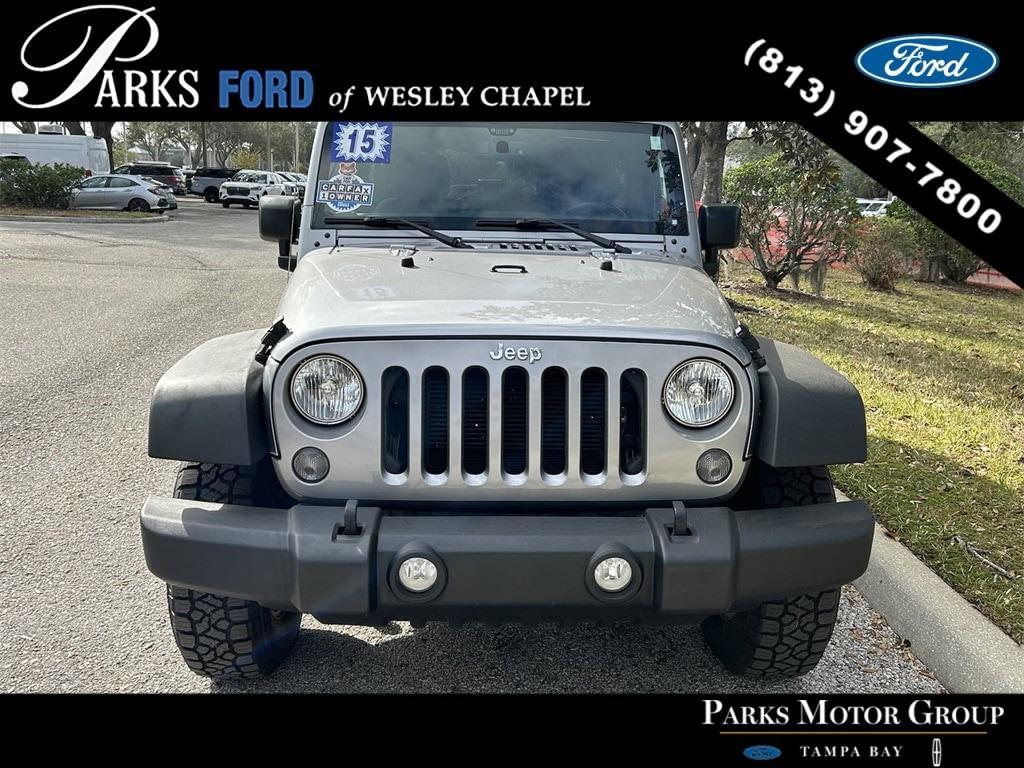 used 2015 Jeep Wrangler Unlimited car, priced at $18,705