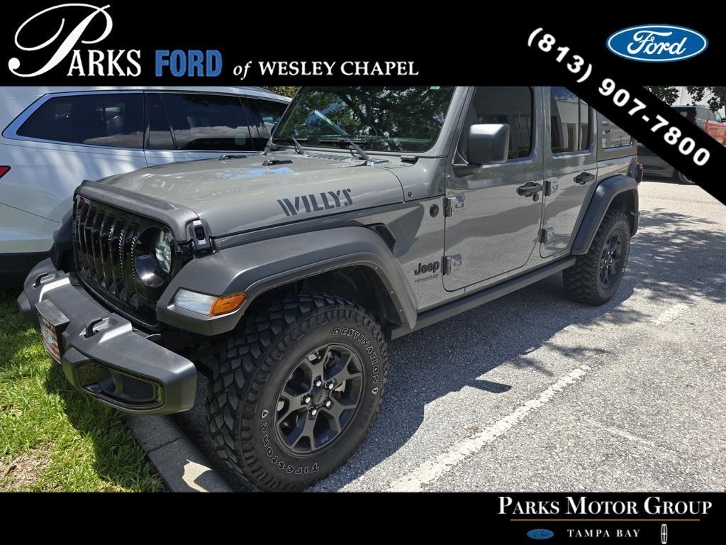 used 2022 Jeep Wrangler Unlimited car, priced at $35,123