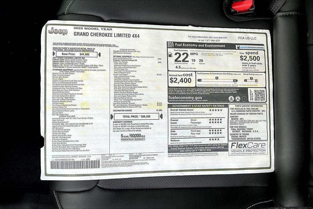 new 2025 Jeep Grand Cherokee car, priced at $48,224