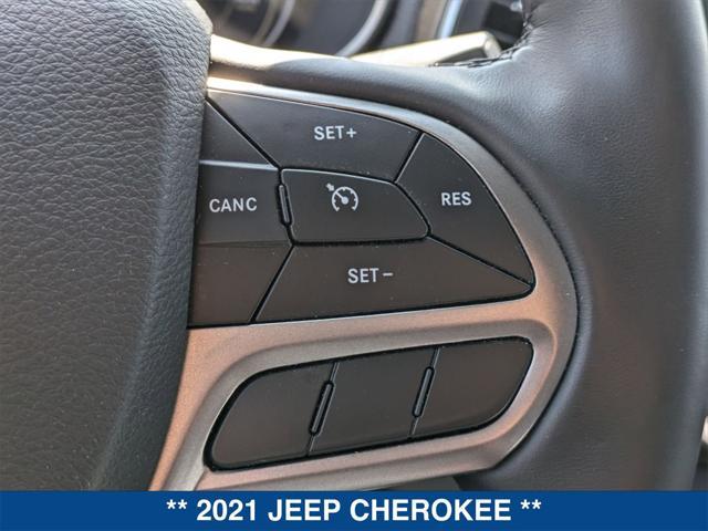 used 2021 Jeep Cherokee car, priced at $21,789