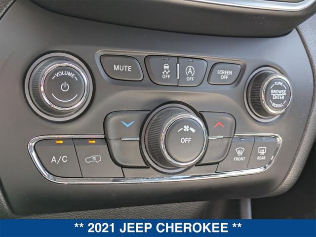 used 2021 Jeep Cherokee car, priced at $21,789