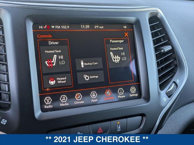 used 2021 Jeep Cherokee car, priced at $23,000