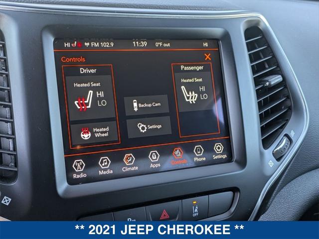 used 2021 Jeep Cherokee car, priced at $24,818