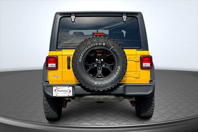 used 2021 Jeep Wrangler car, priced at $30,211
