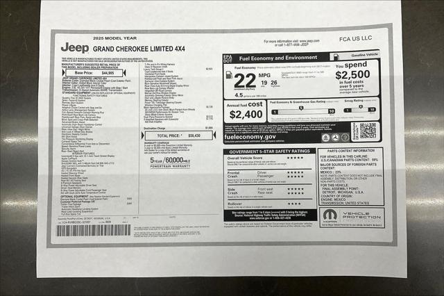 new 2025 Jeep Grand Cherokee car, priced at $52,099