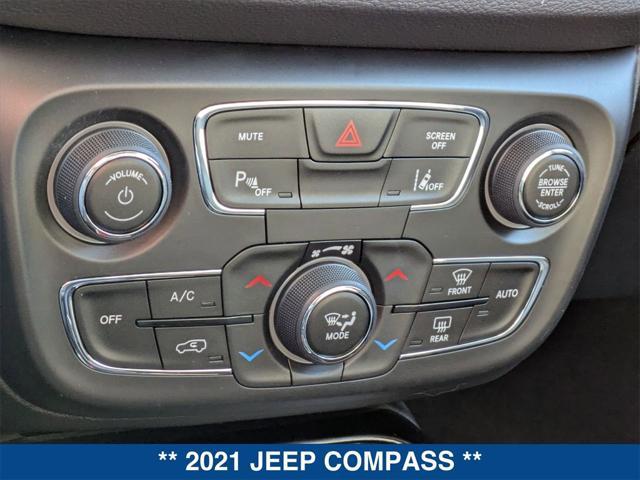 used 2021 Jeep Compass car, priced at $24,287