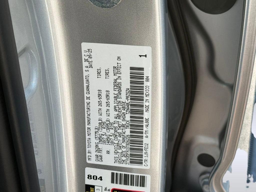 new 2025 Toyota Tacoma car, priced at $43,386