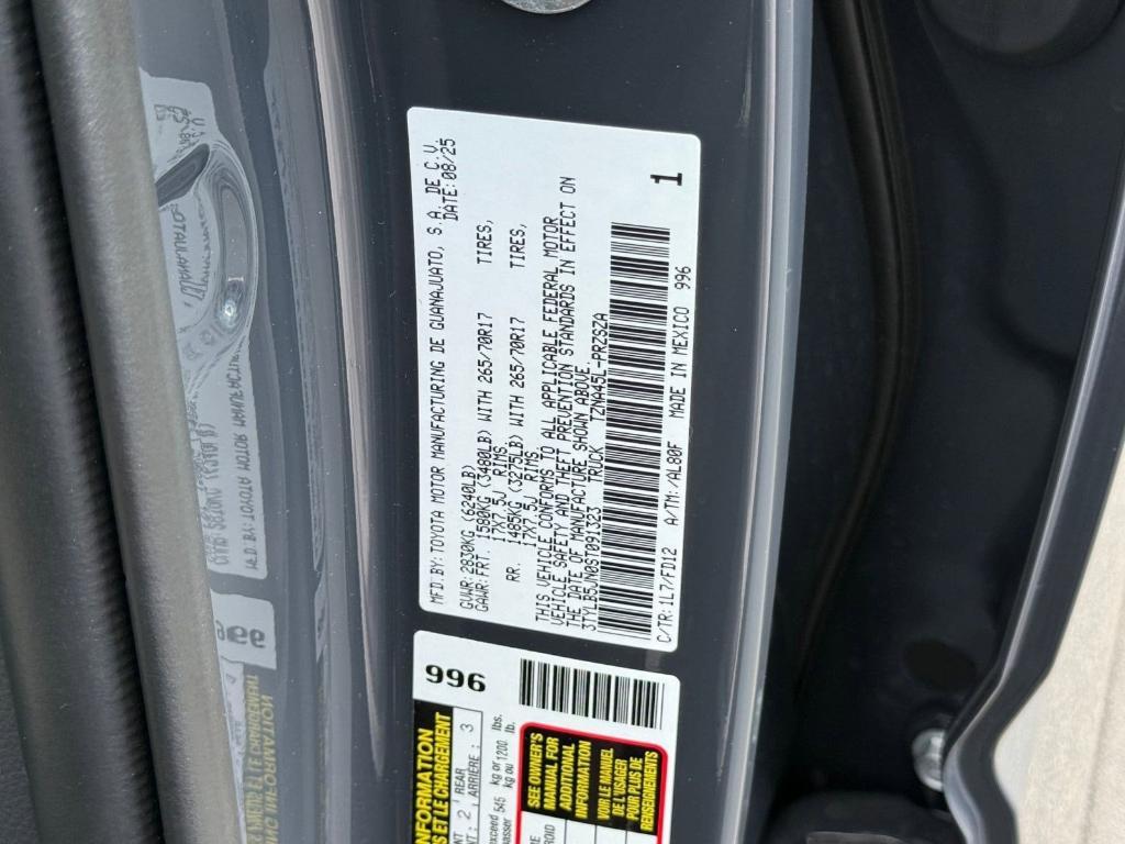 new 2025 Toyota Tacoma car, priced at $46,378