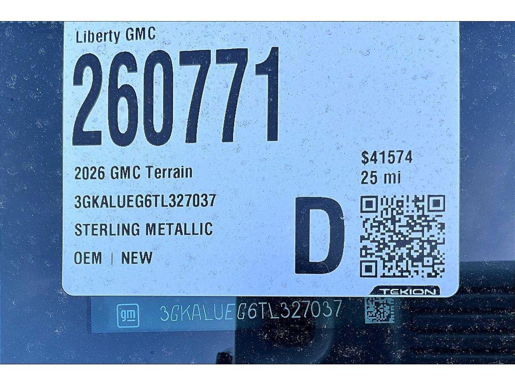 new 2026 GMC Terrain car, priced at $41,574