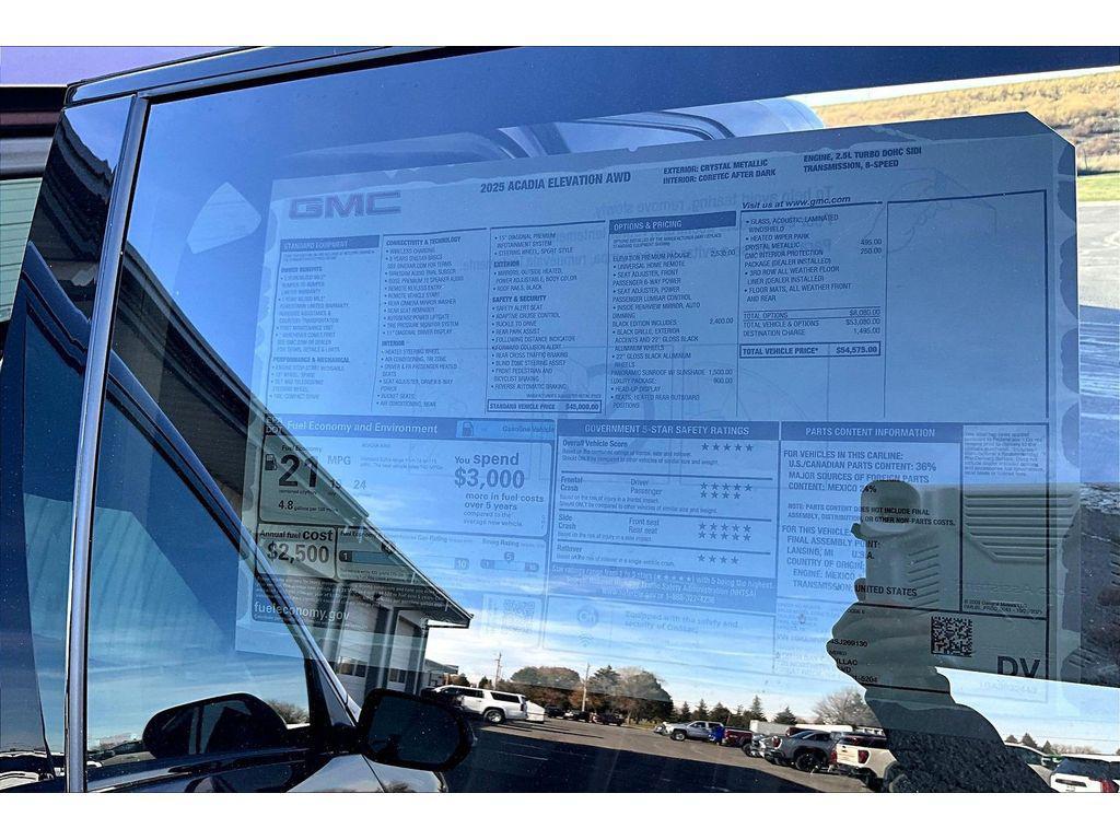 new 2025 GMC Acadia car, priced at $54,575