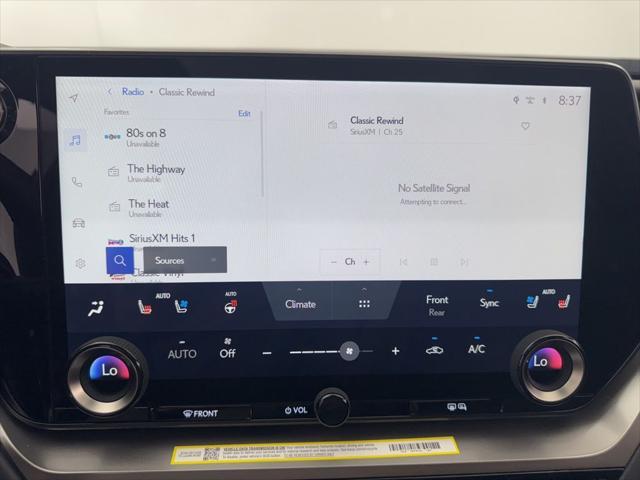 new 2025 Lexus TX 350 car, priced at $64,375