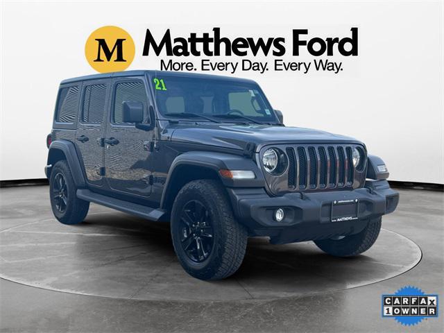 used 2021 Jeep Wrangler Unlimited car, priced at $32,415