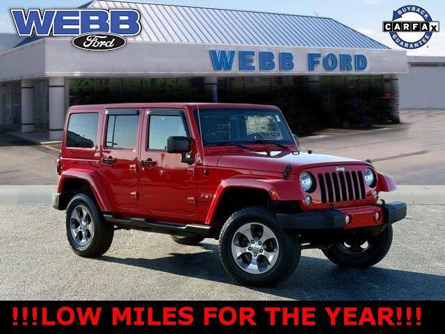 used 2017 Jeep Wrangler Unlimited car, priced at $24,500