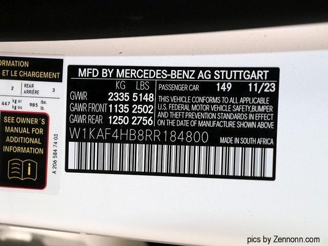 new 2024 Mercedes-Benz C-Class car, priced at $51,905
