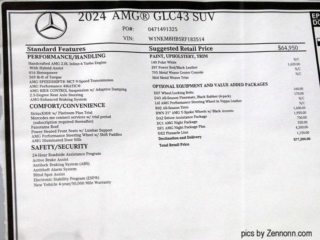 used 2024 Mercedes-Benz AMG GLC 43 car, priced at $67,756