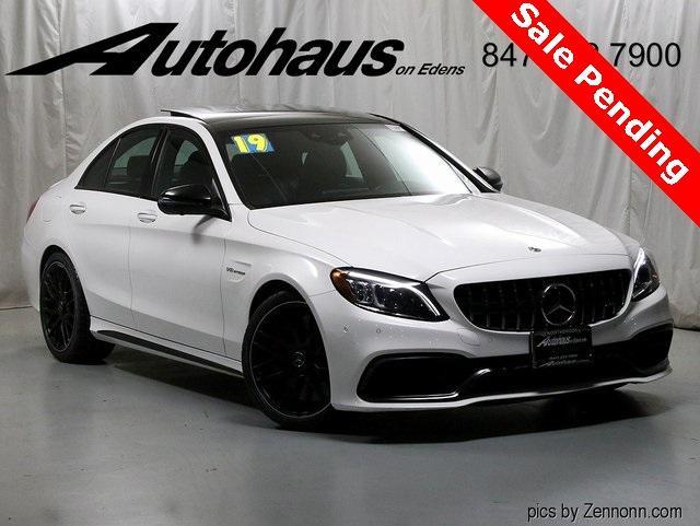 used 2019 Mercedes-Benz AMG C 63 car, priced at $52,474