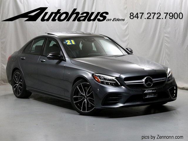 used 2021 Mercedes-Benz AMG C 43 car, priced at $44,605