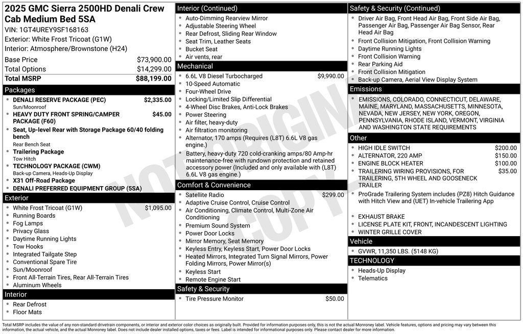 new 2025 GMC Sierra 2500 car, priced at $86,944