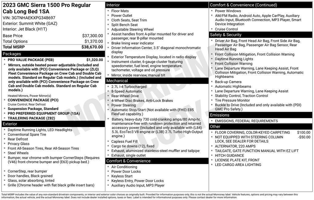 used 2023 GMC Sierra 1500 car