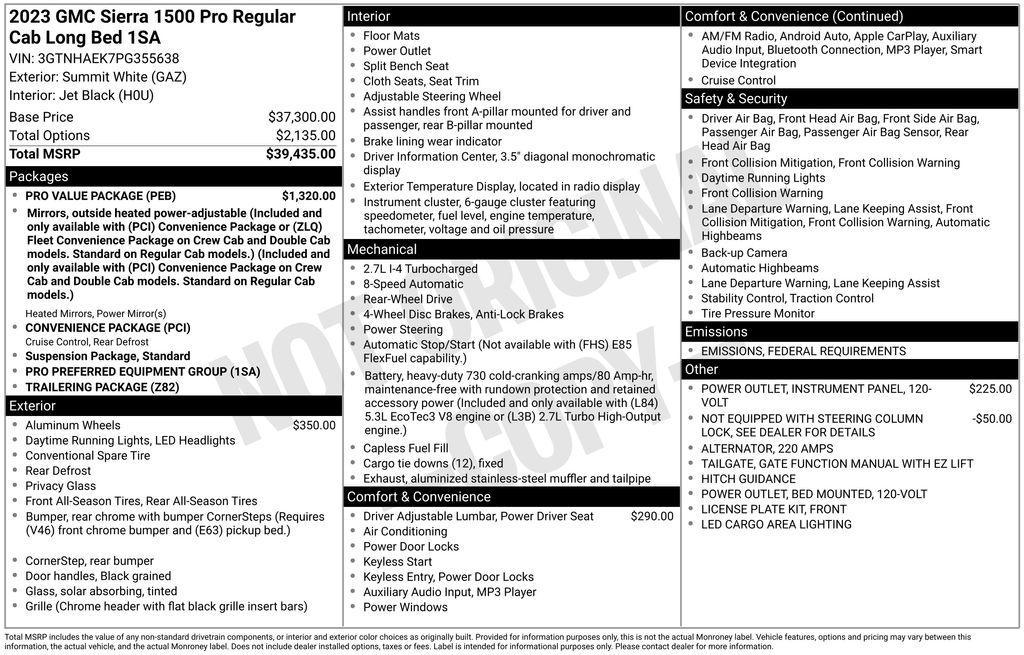 used 2023 GMC Sierra 1500 car, priced at $26,995