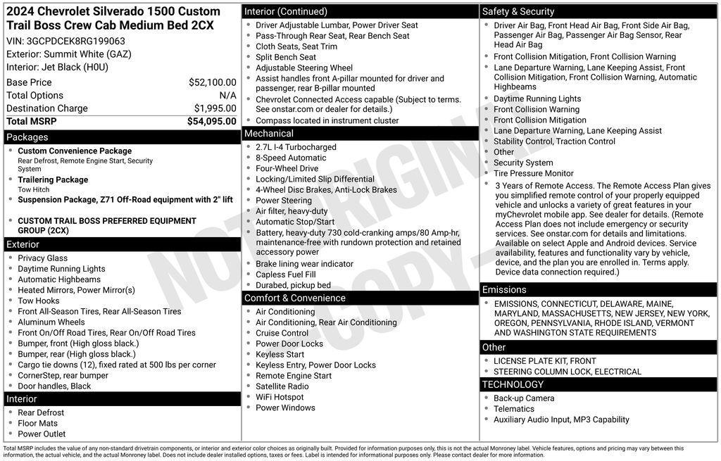 used 2024 Chevrolet Silverado 1500 car, priced at $40,500