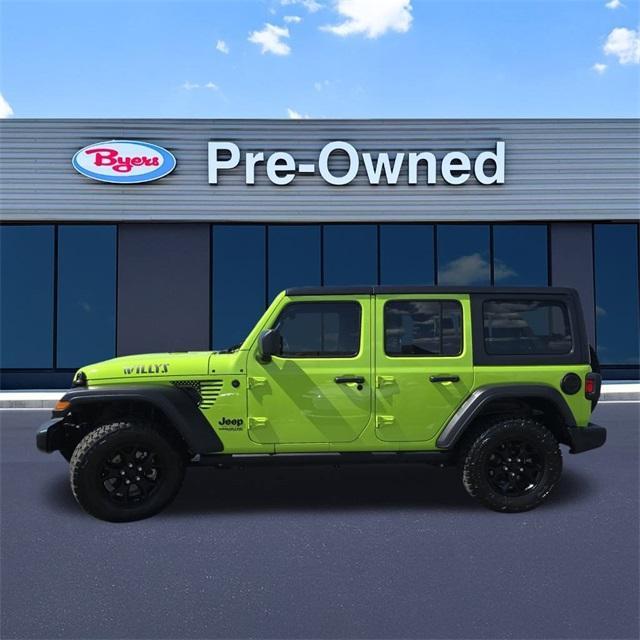 used 2021 Jeep Wrangler Unlimited car, priced at $32,990