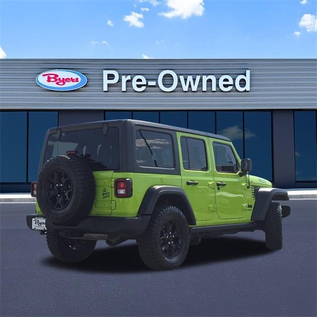 used 2021 Jeep Wrangler Unlimited car, priced at $32,990