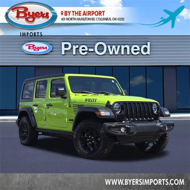 used 2021 Jeep Wrangler Unlimited car, priced at $32,990