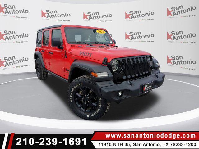 used 2020 Jeep Wrangler Unlimited car, priced at $28,671