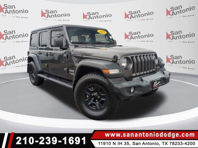 used 2018 Jeep Wrangler Unlimited car, priced at $24,513