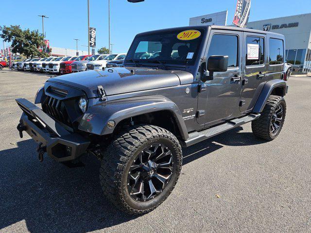 used 2017 Jeep Wrangler Unlimited car, priced at $22,682