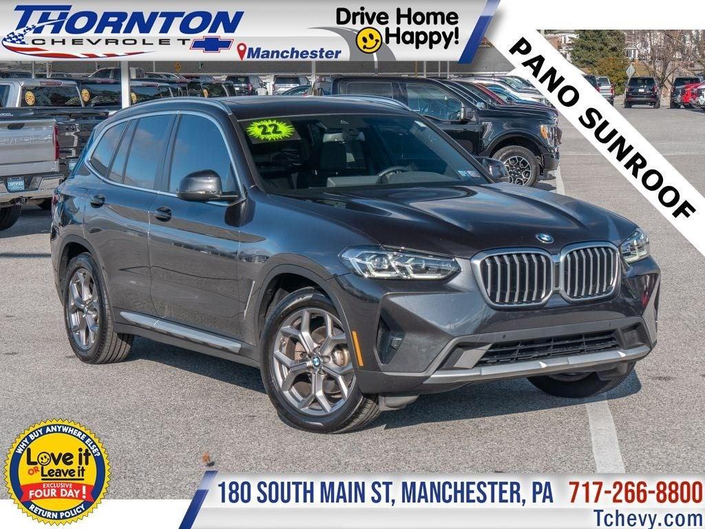 used 2022 BMW X3 car, priced at $33,999