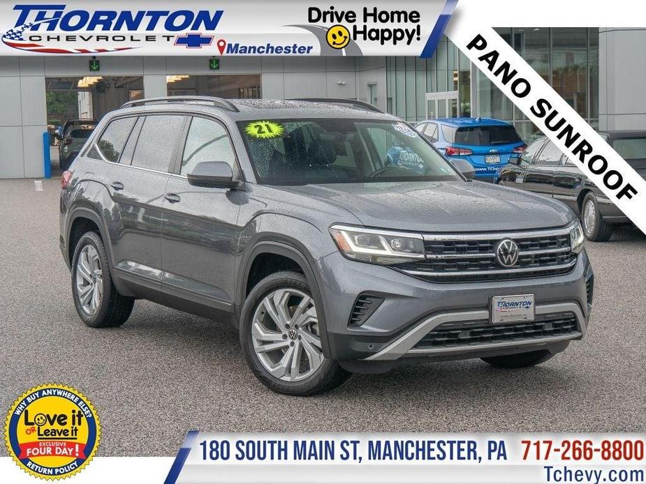 used 2021 Volkswagen Atlas car, priced at $27,999