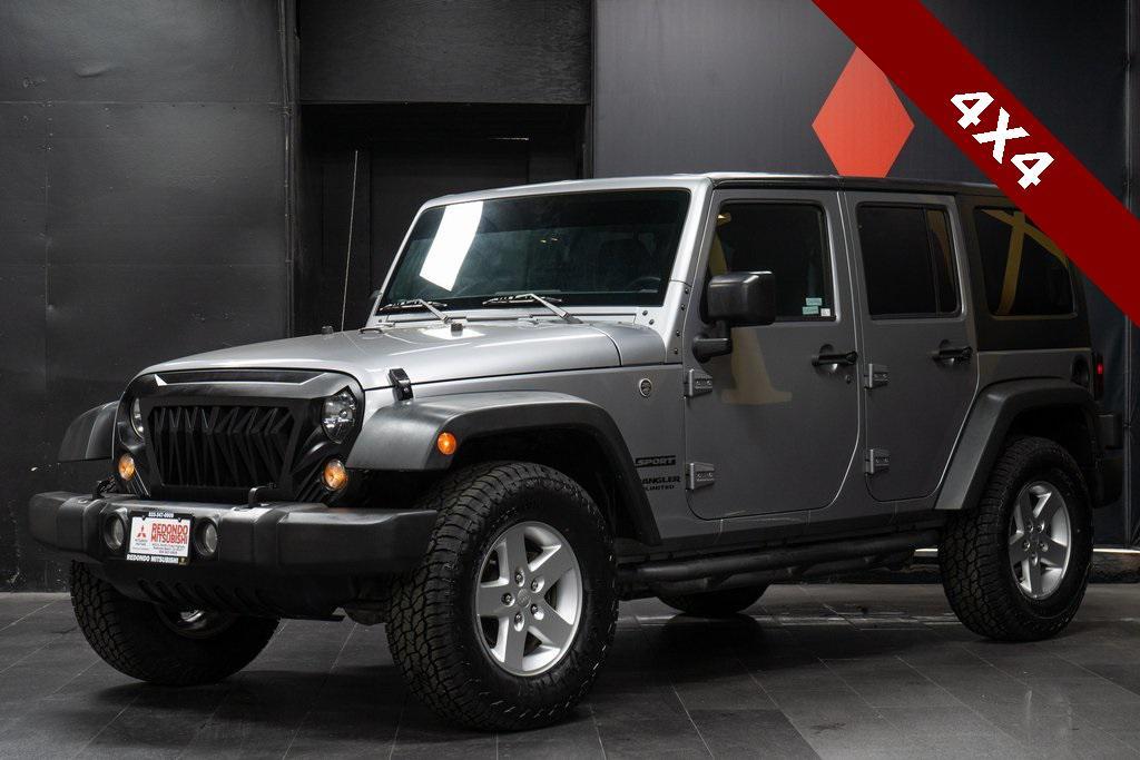 used 2016 Jeep Wrangler Unlimited car, priced at $18,999