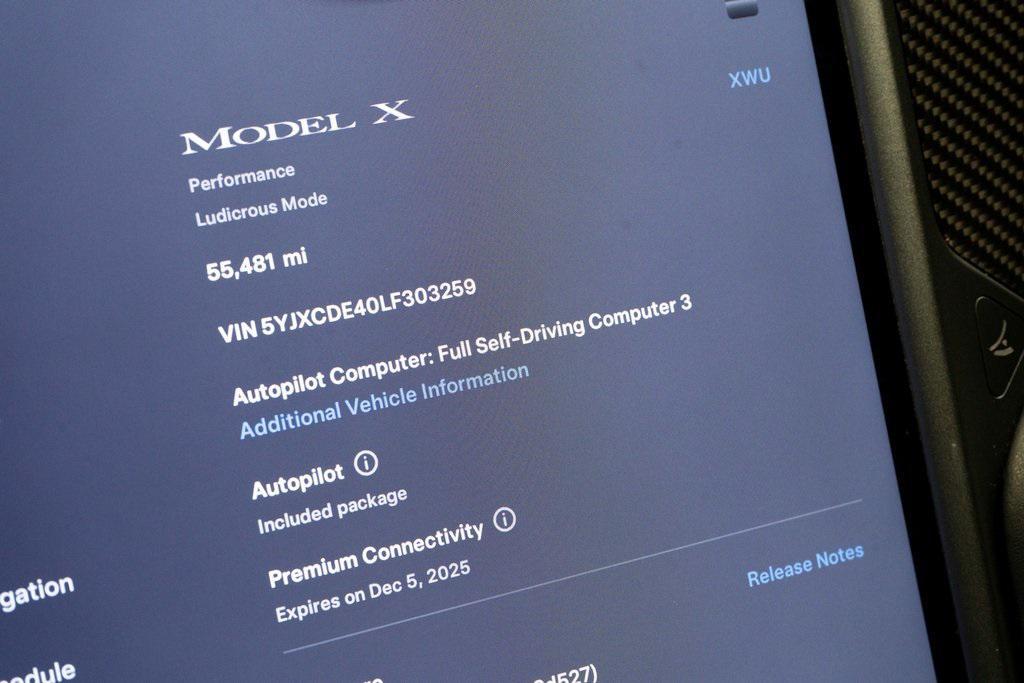 used 2020 Tesla Model X car, priced at $37,495