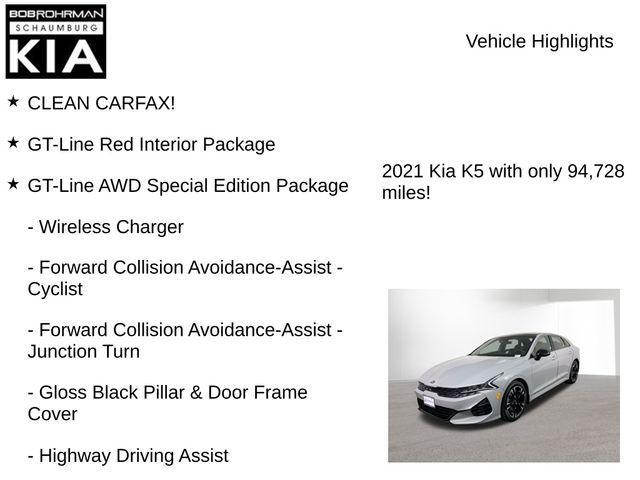 used 2021 Kia K5 car, priced at $18,751