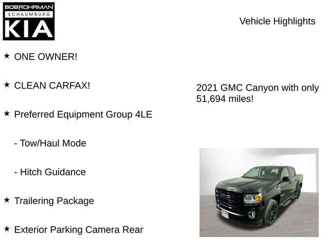 used 2021 GMC Canyon car, priced at $29,036
