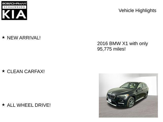 used 2016 BMW X1 car, priced at $11,838